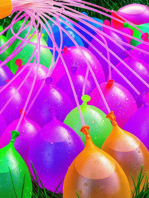 Splash Balloon Bexiga D'Água Enche Fácil Kit para Guerra de Água Bexigas de Enchimento Rápido Gincana Festa Piscina Verão Brincadeiras ao Ar Livre Diversão para Crianças Adultos e Família