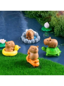 6/12pcs Mini Resin Dolphin, Cute Mini Dolphin Mini Resin Dolphin Mini Resin Animal Suitable For Home Mini Landscape Party Decoration (Color Random), Ducks, Plastic Animals, Animal - Multicolor - View 5