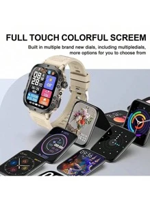 男女通用的 Li Ge 智能手表，语音助手，呼吸锻炼，亮度调节，抬起唤醒，多种运动模式，天气，手电筒，时钟，闹钟，计算器，不锈钢表带，无线，锂离子电池，锌合金机身，可充电