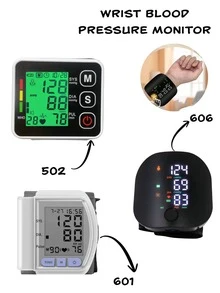 1 pezzo Monitor portatile per la pressione sanguigna da polso, misurazione ad alta precisione di frequenza cardiaca, polso e pressione sanguigna con un solo clic, controllo touch intelligente, display a schermo grande ad alta definizione, riproduzione vocale, fornito con custodia, disponibile in vari stili, comodo per viaggi, monitor pressione sanguigna domestico