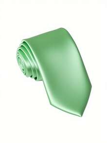 1 条男士领带，纯色光滑领带，商务正装，适合日常穿着、婚礼、庆典和商务着装男士领带 - 藏蓝色 - 查看 8