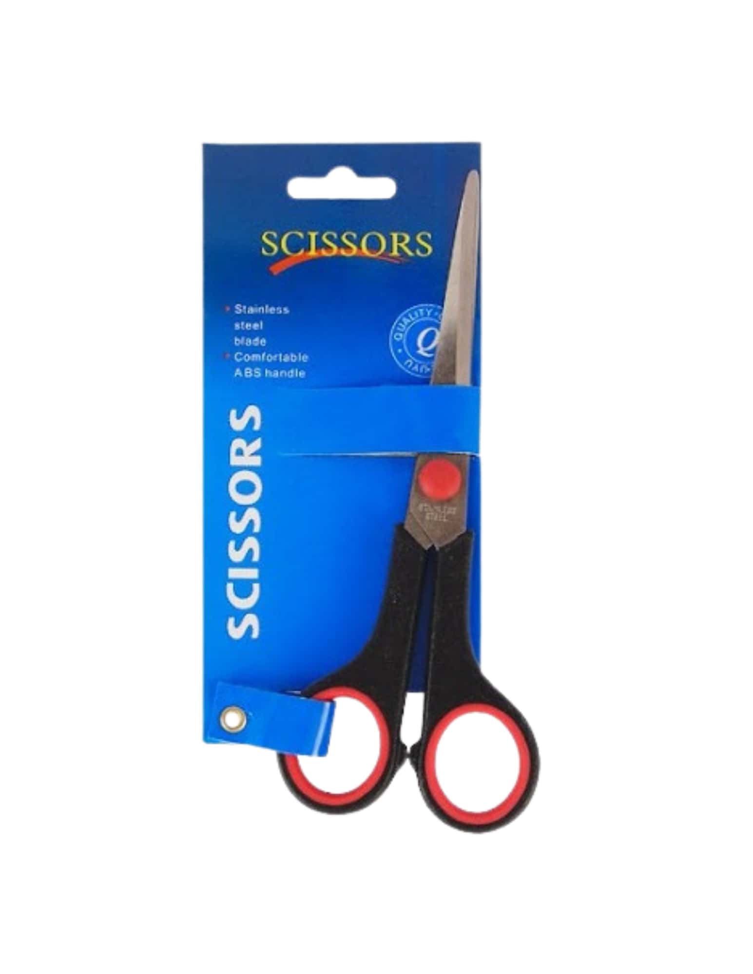 Tijeras Negro Rojo Escolar Casa U Oficina - Negro - Ver 1