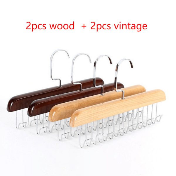 Sturdy Wooden Belt Hanger With 360 " Swivel Hook And Solid Wood Construction For Belts, Bras,Hats And Vests-Ideal For Wardrobes, Dorm Rooms And Apartments