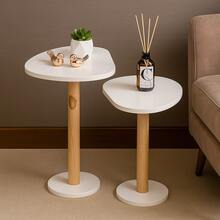 Corner Table Living Room Decoration Organic Corner Table - trắng - Xem 2