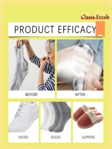 1/2 Stücke Schuh- & Socken Geruchsentferner Spray, entfernt Gerüche, erfrischt Schuhe & Socken, 100ml Flasche, Grüntee Duft, praktische Tagespflege, geeignet für alle