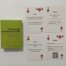 52 绿色新款热销家庭聚会休闲成人卡牌游戏，适合情侣、朋友聚会、休闲娱乐，玩法多样，解锁全新乐趣。可作为情人节、万圣节、圣诞节的浪漫礼物 - 彩色 - 查看 2