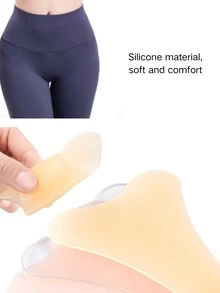 1 pieza/3 piezas Pegatinas de silicona impermeables y privadas para mujeres, para prevenir la exposición y la vergüenza al usar pantalones de yoga, trajes de baño para parques acuáticos, aguas termales o playa. Pegatinas de silicona especiales para la protección de las partes íntimas de las chicas en bikinis y trajes de baño.