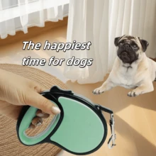 New 16-Foot Retractable Dog Leash - Dog-Style Pet Leash, One-Touch Brake And Lock, Durable Nylon, Perfect For Nighttime Walks And Runs, Hands-Free | Functional Design | Comfortable Grip