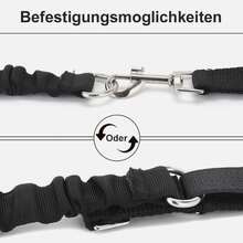 Lead Holder Spacer Expander Flexible Bike Holder Bike Leash Dog Biker Dog Leash - Black - View 4