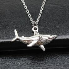 1 chiếc mặt dây chuyền hình cá mập thời trang, kiểu dáng tối giản, đa năng, sáng tạo, độc đáo, được ưa chuộng, vòng cổ cá mập phong cách hip-hop rock cá tính, món quà tinh tế phù hợp để đeo hàng ngày, dự tiệc, gặp gỡ bạn bè, đi du lịch. - Bạc - Xem 1
