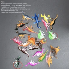 16 sztuk Mini Prehistoryczny Model Dinozaura Różnorodność Wielowymiarowy Edukacyjny Plastikowy Model Ozdoby Idealny Prezent (Styl I Kolor Losowo)