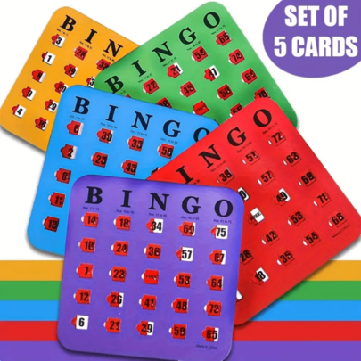 1 zestaw 5 wielokrotnego użytku kart do gry w bingo w różnych kolorach, Sport i wypoczynek > Sprzęt sportowy, rekreacyjny i rozrywkowy, Strategiczne gry planszowe na spotkania rodzinne, Karty bingo dla dorosłych, Odpowiednie do wieloosobowych gier karcianych w bingo dla dorosłych, Niezbędne na zajęcia na świeżym powietrzu, Spotkania rodzinne, Idealne do domowej rozrywki, Gry imprezowe, Prezenty świąteczne