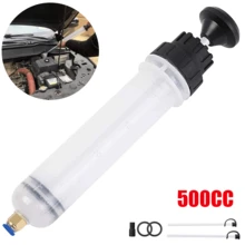 Lislark 500ML Car Oil Fluid Extractor Fluid Syringe Pump Manual Suction Transfer Filling - White - View 2