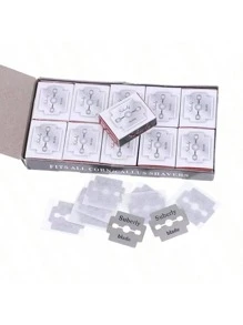 100pcs Pedicure Supplies Steel Replacement Blades For Skin Callus Foot Hard Remover Care Pedicure Machine Foot Remover Hand Pedicure File Machi - Multicolor - View 1