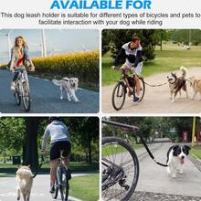 Lead Holder Spacer Expander Flexible Bike Holder Bike Leash Dog Biker Dog Leash - Black - View 7