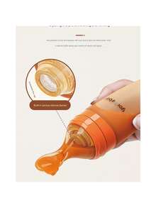Silicone Baby Food Feeder Squeeze Feeding Spoon, Porridge Bottle, Rice Cereal Feeding Water Tool, Baby Weaning Utensils
