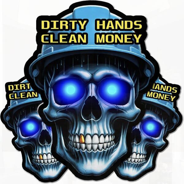 Reflective Skull Hard Hat Stickers For Toolboxes, Helmets - Funny Design For Mechanics, Adults, Electricians, Construction, Welders - Gifts For Blue Collar Workers
