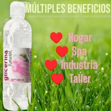 Glicerina natural La Corona 100 por ciento pura multiusos envase 500 mililitros hidratación corporal facial ideal para manualidades cuidado piel suavizante apta todo tipo piel uso doméstico profesional - transparente - Ver 2