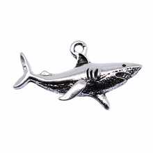 1 chiếc mặt dây chuyền hình cá mập thời trang, kiểu dáng tối giản, đa năng, sáng tạo, độc đáo, được ưa chuộng, vòng cổ cá mập phong cách hip-hop rock cá tính, món quà tinh tế phù hợp để đeo hàng ngày, dự tiệc, gặp gỡ bạn bè, đi du lịch. - Bạc - Xem 5