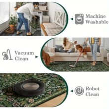 1pc Luxurious Floral Bohemian Area Rug, European And American Minimalist Classical Botanical Elements Rectangle Plush Soft Washable Area Rug, Suitable For Outdoor, Entryway, Living Room, Bedroom, Laundry Room, Bathroom, Game Room, All Season Large Size Wall-To-Wall Home Decor Carpet - Multicolor - View 8