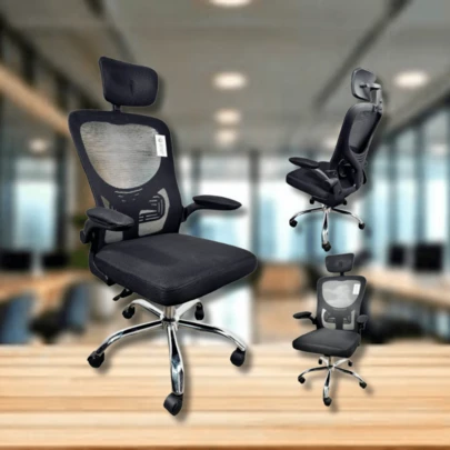 Cadeira de Escritório Presidente Ultra Ergonômica Gogo Chair GO100 Alto Padrão Luxo Espuma
