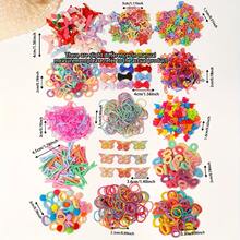 930pcs Assorted Colorful Hair Clips, Ties & Accessories Set, Princess Hairstyle Variety, Cute Gift For Girls, Versatile Styling, Easy To Create Adorable Looks