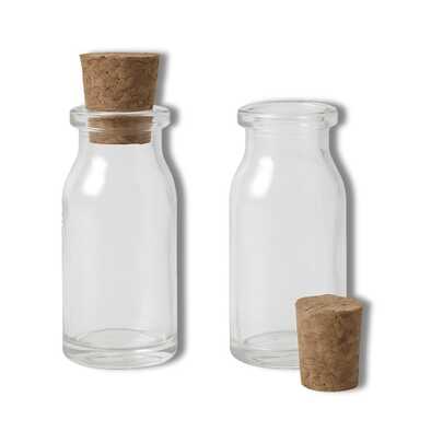 Conjunto De 100 Mini Frascos De Vidro Para Lembrancinha - Penicilina 8,5ml