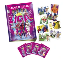預售 - PANINI LIGA EAST 2025-2026 收藏版足球貼紙，每盒50個信封，另附相簿+5個信封+每盒50個信封可供選擇。官方正品保證。另附LIGA膠水和貼紙。