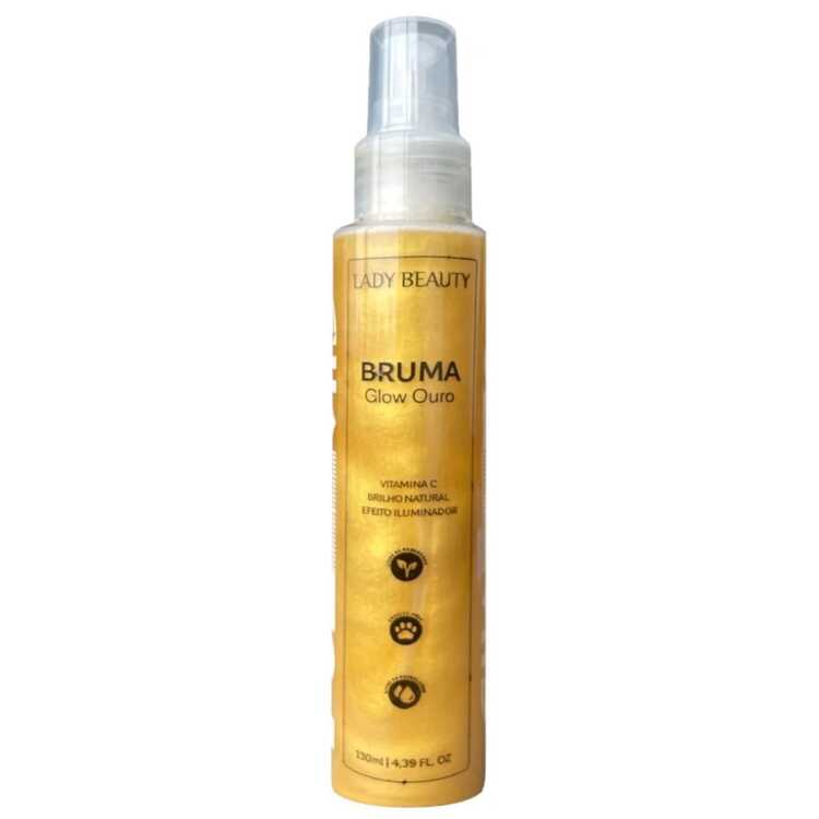 Gold Glow Makeup Fixing Mist 310ML Waterproof - Premium Brand Lady Beauty - Golden - Xem 4