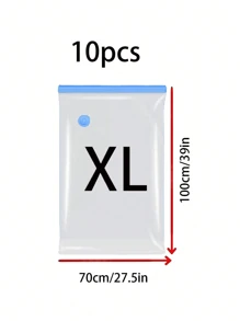 20/15/10/9/8/5/1pc Vacuum Compression Bags, Vacuum Bags, Clothes Storage Bags, Travel, Storage Bags, Vacuum Pump, Clear Vacuum Bags, Women Summer Clothes, Clothes Storage Set, Clothes Vacuum Pump, Travel Storage Bags, Clothes Storage Bags, Home Luggage Bags, Reusable Vacuum Compression Bags That Can Save 80% Space, Suitable For Coats, Shirts, Quilts, Pants, Home, Dorm, Hanging Cabinet, Wardrobe, Bedroom, Bathroom, Travel Accessories, Home Storage, Back To School Season - Multicolor - View 14