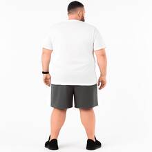 Tactel Plus Size Men's 3-Piece Bermuda Shorts - Sports Casual - 3 Plomo - Ver 5