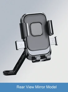 1PC Rotatable Bicycle/Motorcycle Mobile Phone Stand, Made Of High-Quality ABS Material, Stable, Suitable For Outdoor Cycling - Snap-Fit Handlebar Clamp, Compatible With 4.7-7.2 Inch Mobile Phones, Essential For Summer Cycling