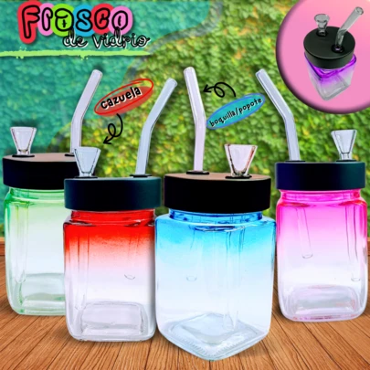 Recipiente de vidrio decorativo con forma de vaso, ideal para centros de mesa, arreglos florales o decoración de hogar y oficina, material resistente y elegante, fácil de limpiar