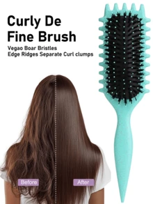 发刷，2025 最新款野猪鬃毛发刷造型刷，卷发定型刷，女士卷发造型刷，发刷，梳子，美发工具，理发沙龙美发产品及配件，美容旅行必备品，返校，旅行度假必备品，女士发饰 - 彩色 - 查看 1