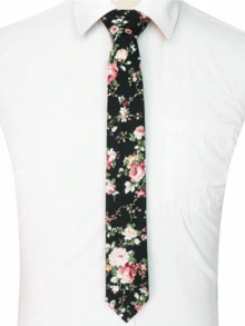 1 chiếc cà vạt nam, cà vạt in hoa cao cấp, thiết kế thời trang, phù hợp cho đám cưới, chú rể, phù rể, chụp ảnh cưới, công sở, sự kiện trang trọng, làm quà tặng, tiệc tối và nhiều dịp khác. - Nhiều màu - Xem 5