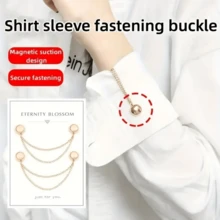 2/4/6/8/10pcs Multi-Functional Magnetic Clips, New Magnetic Clips, Strong Magnetic Scarf Clips With Chain, Shirt Clips, Fashion Accessories For Tightening T-Shirt Hem, Neckline Hem And Pant Hem, Halloween Decor