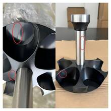 6 piezas/12 piezas Frascos giratorios de especias de vidrio - Organizador de estante giratorio de especias a 360°, equipado con frascos y estante giratorio de acero inoxidable para condimentos, adecuado para encimeras, armarios y cocina