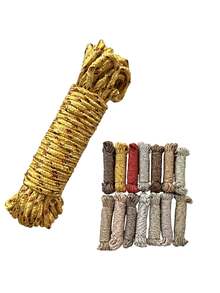 Bộ 5 dây đa năng 10m/394 inch, dây hỗn hợp màu neon bền chắc, thích hợp cho cắm trại, đồ thủ công, cột cờ, cột cờ trong nhà và ngoài trời, dây phơi quần áo, đồ dùng cắm trại thiết yếu, dùng để buộc, đu, thắt nút leo trèo, dụng cụ cắm trại, phụ kiện cắm trại (Màu ngẫu nhiên) - Nhiều màu - Xem 11