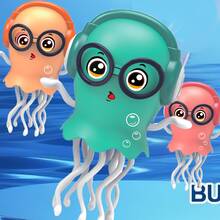 Crawling Electric Dancing Jellyfish Toy, Jellyfish Lying Toy With LED Lights And Music, Automatic Obstacle Sensing Smart Tentacle Explorer, Party, Children's Day, Birthday Gift, Suitable For Boys And Girls, Pink And Green Children's Gift, Batteries Not Included - Multicolor - View 5