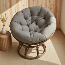 1个圆形鸟巢形靠垫 - 加厚雷达椅摇篮吊篮靠垫，适用于吊篮垫、鸟巢形蒲团垫、靠背雷达椅垫，户外防水，柔软舒适，防污，适合作为情人节礼物和其他节日礼物。