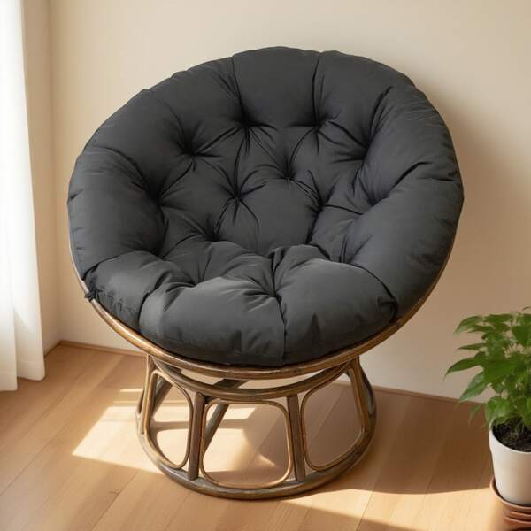 1pc Round Bird's Nest Cushion - Thickened Radar Chair Cradle Hanging Basket Cushion, Suitable For Hanging Cradle Mat Bird's Nest Futon Cushion Leaning Radar Chair Cushion, Outdoor Waterproof, Soft And Comfortable, Dirt-Resistant Seat Cushion Chair Pillow Cushions Office Chair Gaming Chair