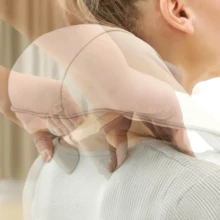 AKIZA Massaggiatore Termico Multifunzione per Collo e Spalle 2 Tecniche di Massaggio 3 Livelli di Intensità Multifunzionale Corpo - Bianco - Visualizzare 7