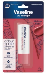 Vaseline [4.2克]| 斋月吉祥| 开斋后焕发光彩|凡士林玫瑰润唇膏| 深层滋养极度干燥的双唇| 纯素润唇护理|