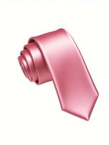 1 条男士领带，纯色光滑领带，商务正装，适合日常穿着、婚礼、庆典和商务着装男士领带 - 藏蓝色 - 查看 16