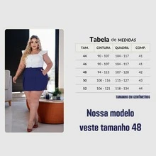 Plus Size Shorts - Navy Blue - View 6