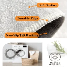 Thảm trải sàn cao cấp màu đen và vàng, họa tiết hình học 3D, đế TPR cao cấp 800g có thể giặt được, hình chữ nhật mềm mại, hiện đại, thích hợp cho ngoài trời, lối vào, phòng khách, phòng ngủ, phòng giặt, phòng tắm, phòng chơi game, thảm cỡ lớn dùng được cả bốn mùa, trang trí nhà cửa. - Nhiều màu 1 - Xem 10