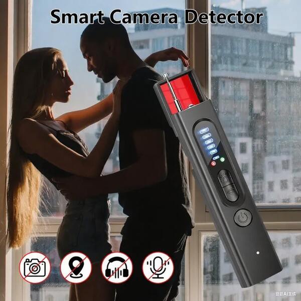 1pc Portable Camera Detector, Which Has Anti-Spyware RF Signal, Can Detect Hidden Cameras And GPS Trackers, And Is Suitable For Automobile, Indoor Residence, Hotel, Bathroom, Travel, Office And Other Scenes, With 5-Level Sensitivity, And Can Be Charged Through USB. It Is Compact And Easy To Carry, Which Is Very Suitable For Protecting Privacy And Safety.