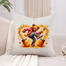 Parche termoadhesivo de oso de peluche con diseño de "Love Honey", lavable y planchable, adecuado tanto para hombres como para mujeres, para aplicar en camisetas, vaqueros, chaquetas, mochilas, gorras, etc.