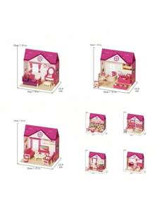 Diary Simulation: Home, Bakery, Store, Supermarket, Cardboard House, Dollhouse Scene, Mini Toy - Multicolor - View 5