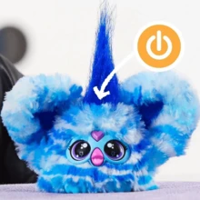 Hasbro Furby Furblets Ooh-Koo 迷你朋友，摇滚音乐，只会说 Furbish 语，男女通用电子毛绒玩具，互动宠物，蓝白配色，返校礼物，适合 6 岁及以上儿童 - OOH-KOO - 查看 6